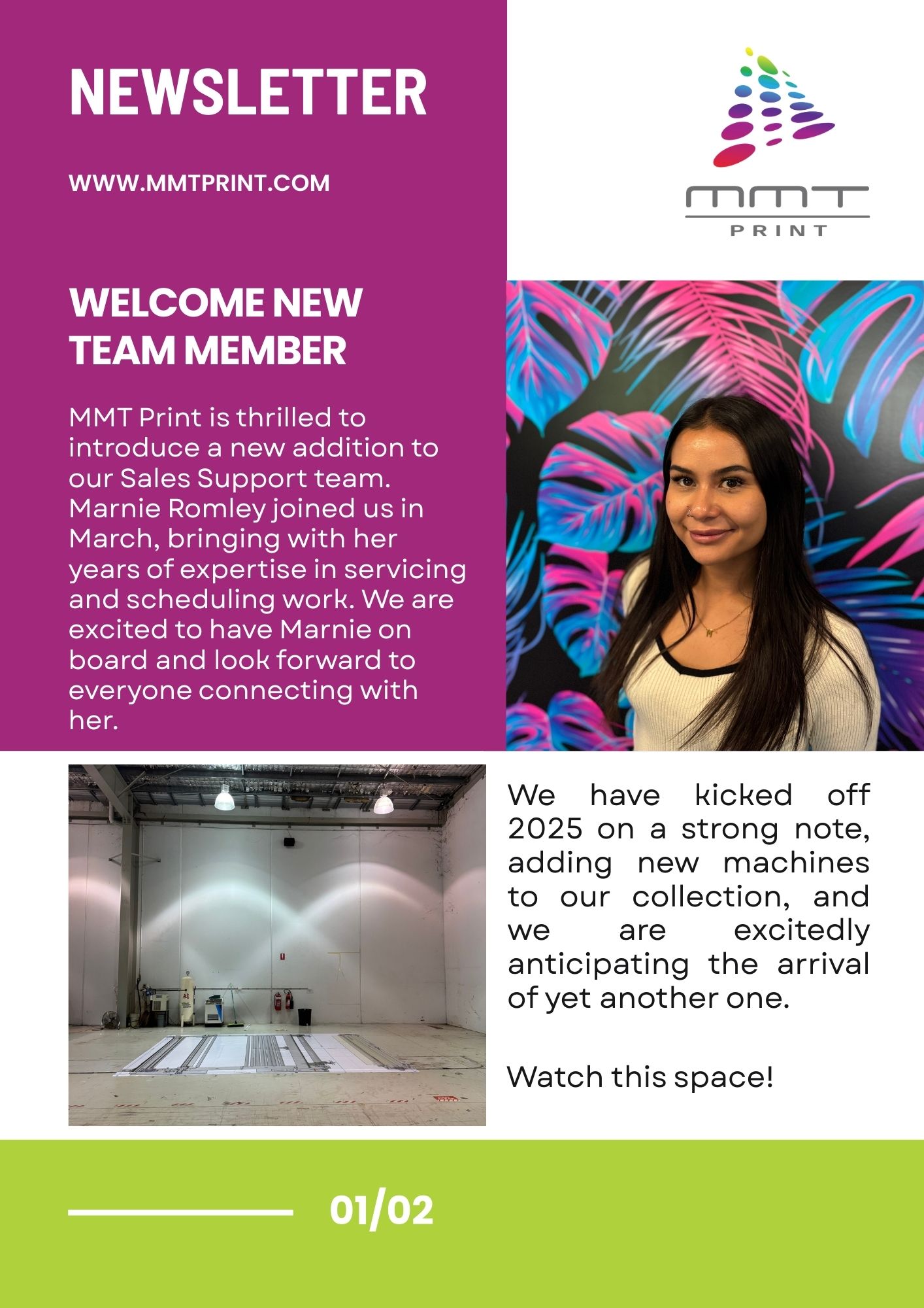 MMT Print welcomes new in 2025